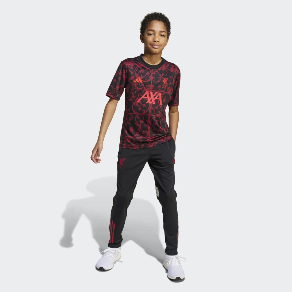ADIDAS LIVERPOOL BARNA ÆFINGABOLUR RAUÐUR/SVARTUR - Image 4