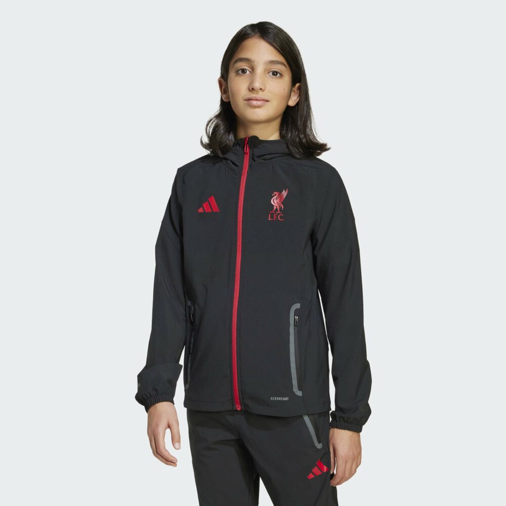 Adidas Liverpool FC Tiro 25 Competition Vis Tech Travel Jacket Barna - Image 9
