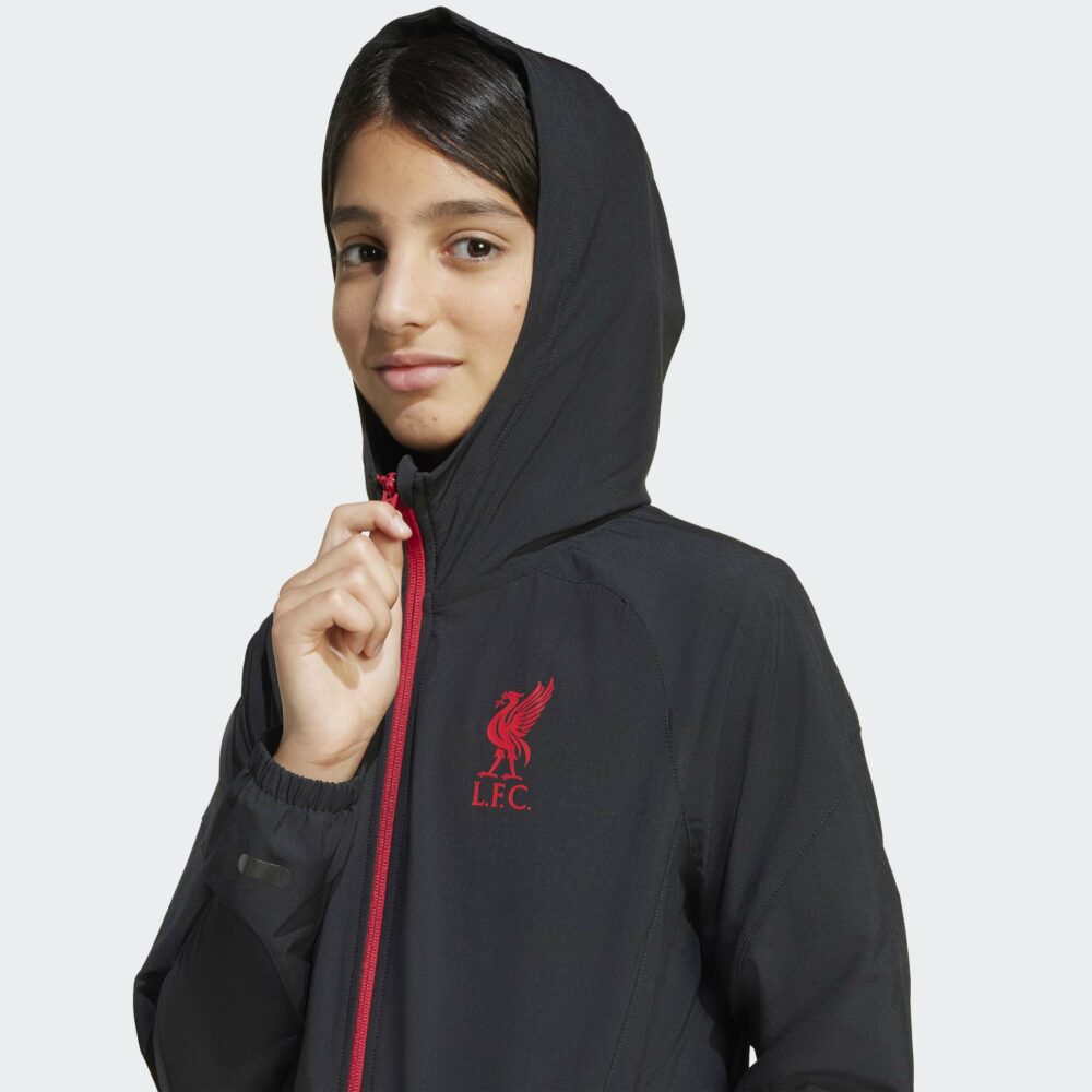 Adidas Liverpool FC Tiro 25 Competition Vis Tech Travel Jacket Barna - Image 5