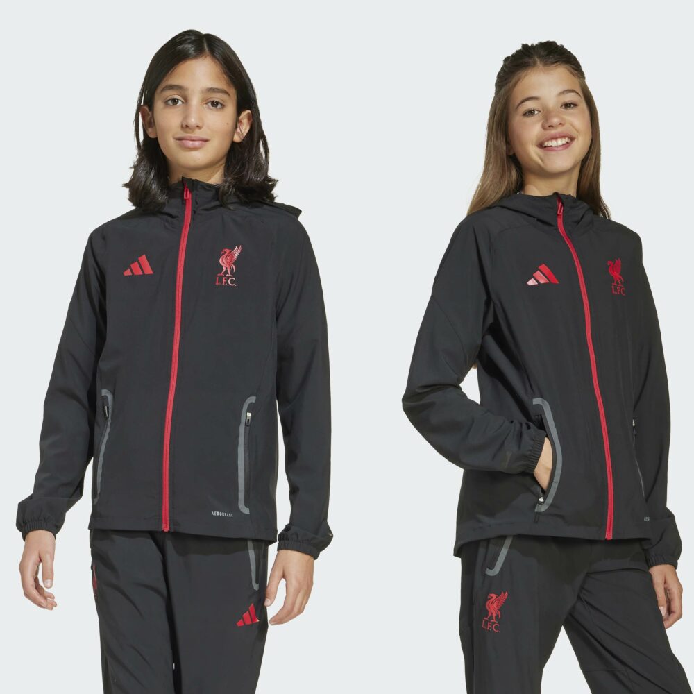 Adidas Liverpool FC Tiro 25 Competition Vis Tech Travel Jacket Barna - Image 2