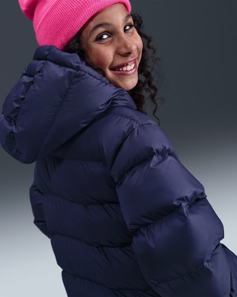 Nike Therma-Fit Synthetic Fill Barnaúlpa Blá - Image 3