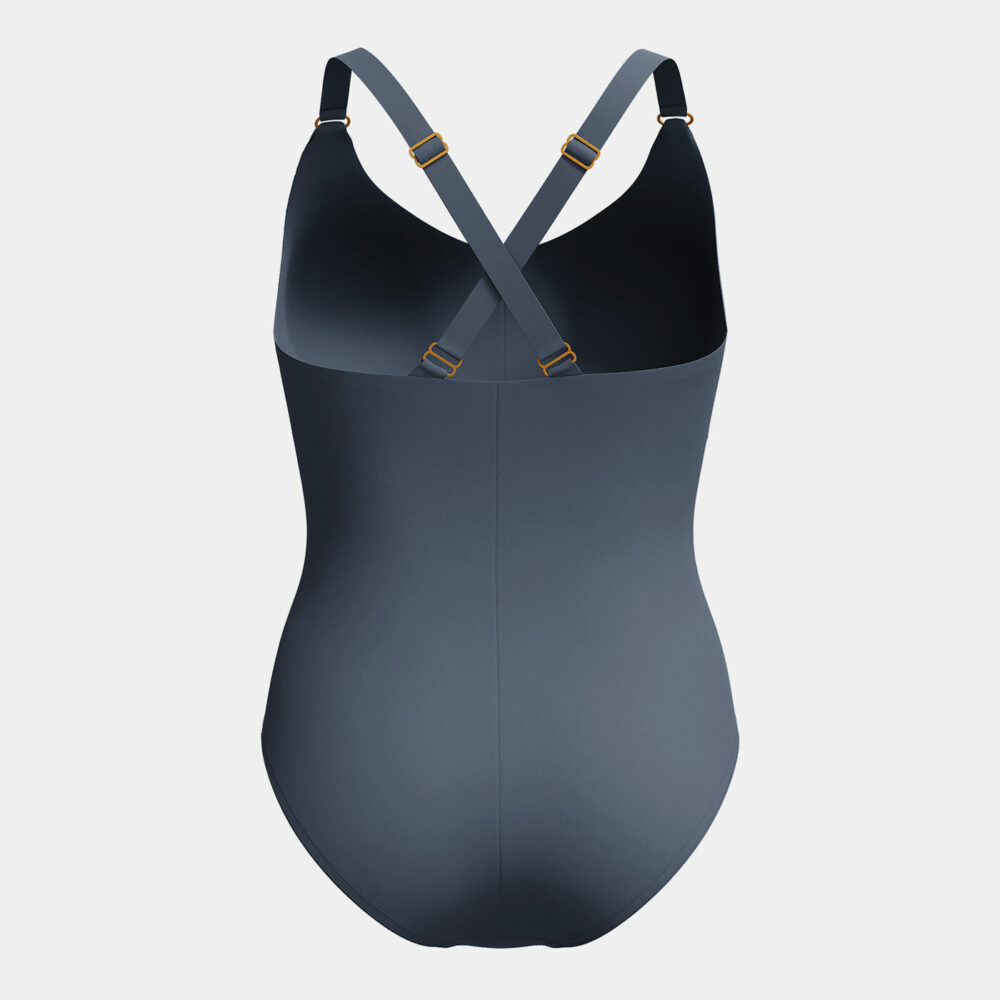 Speedo Women's Shaping Strappy One-Piece Swimsuit Grár KVK - Image 2