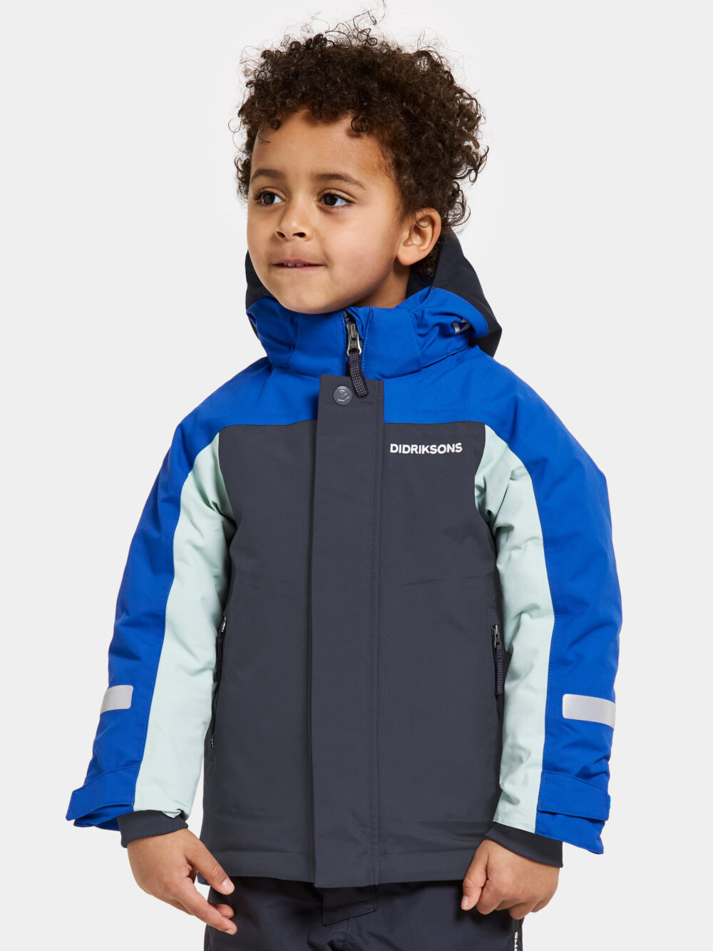 Didriksons Neptun 3 Barnaúlpa blá