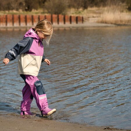 Didriksons Pike Barna Regnjakki Fjólublár
