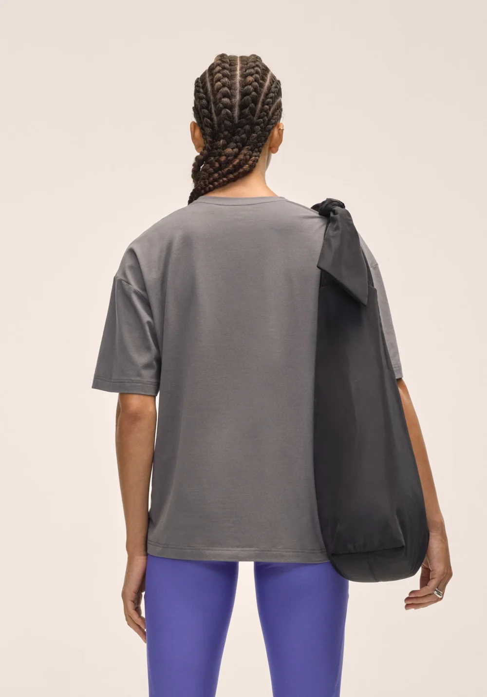 Casall Oversized Cotton Tee - Dk Grey - Image 6
