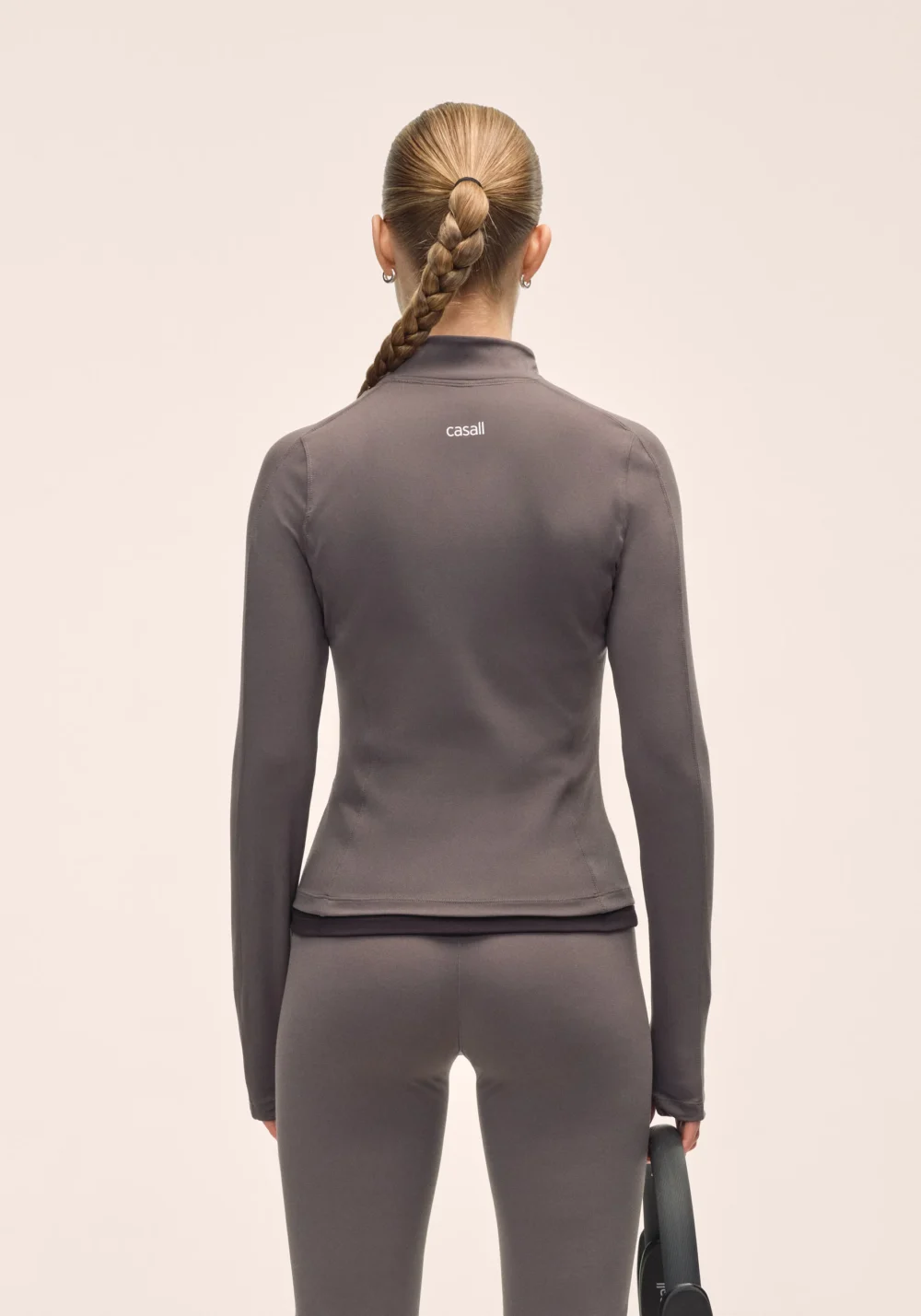 CASALL SOFT TOUCH ZIP JACKET - GREY - Image 2