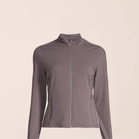 CASALL SOFT TOUCH ZIP JACKET - GREY