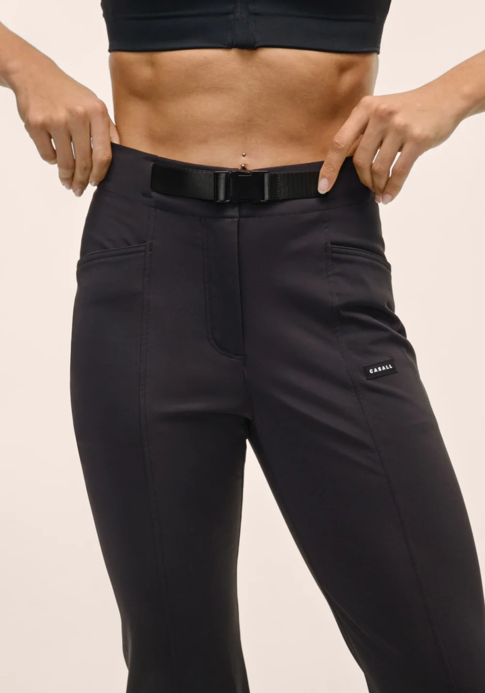 CASALL Pace Outdoor Flare Pant - Black - Image 5