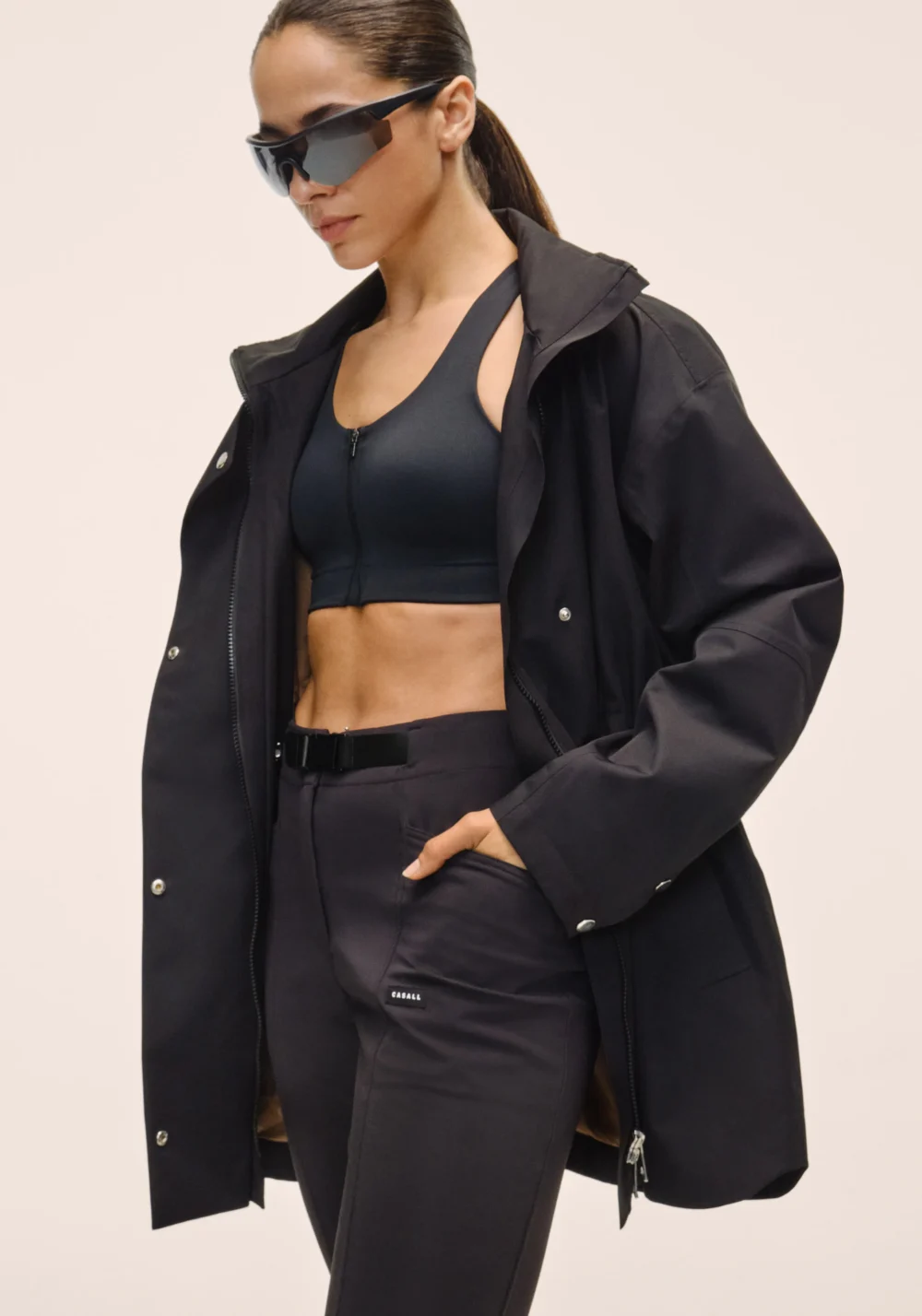 CASALL Pace Outdoor Flare Pant - Black - Image 3
