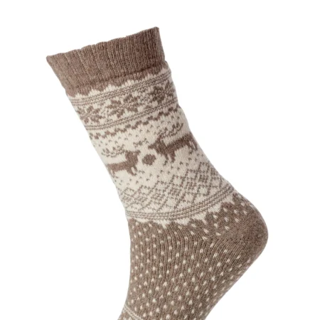 Trofe ullarsokkar brúnir