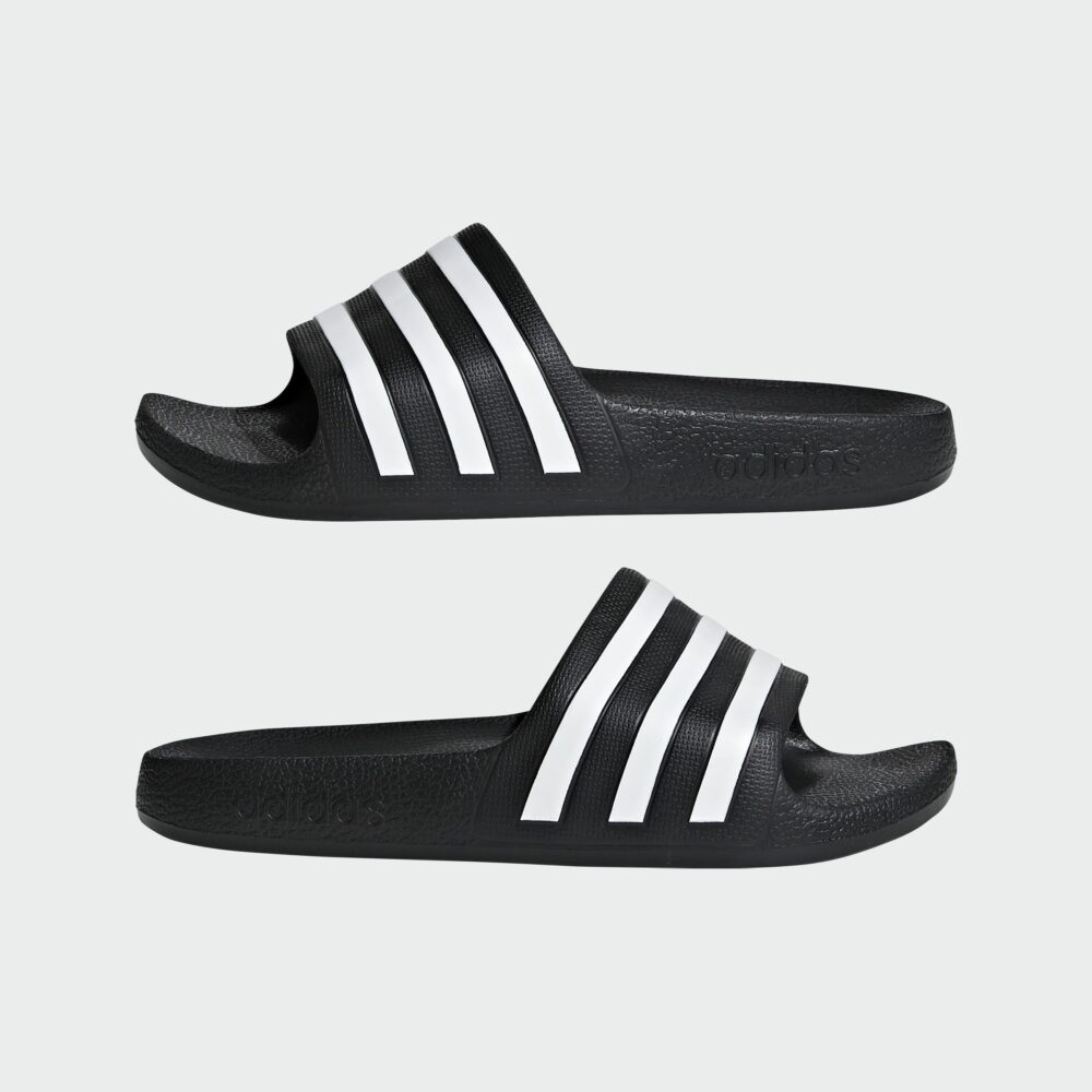 Adidas Adilette Aqua Slides Svartir Barna - Image 6