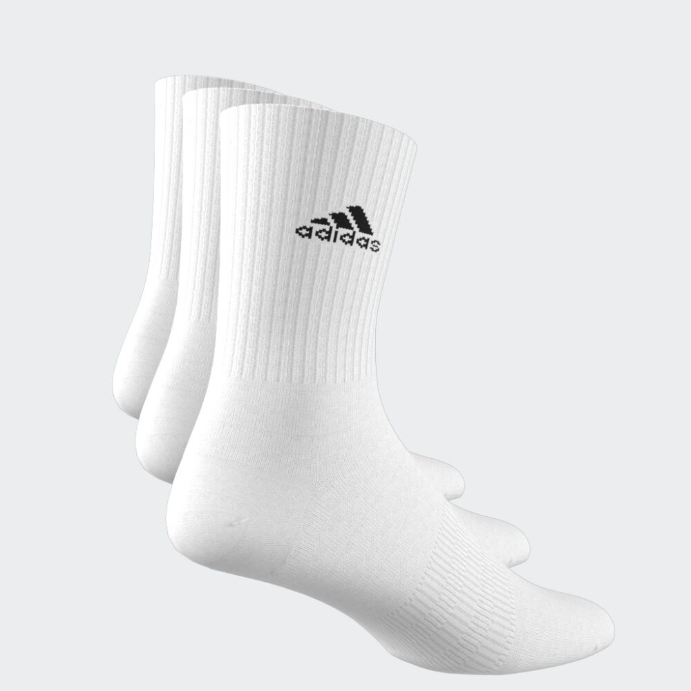 Adidas 3 Pack Sokkar Hvítir