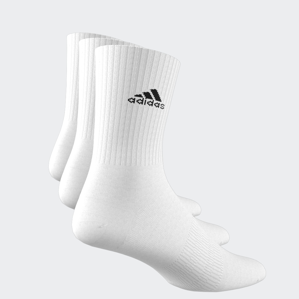 Adidas 3 Pack Sokkar Hvítir