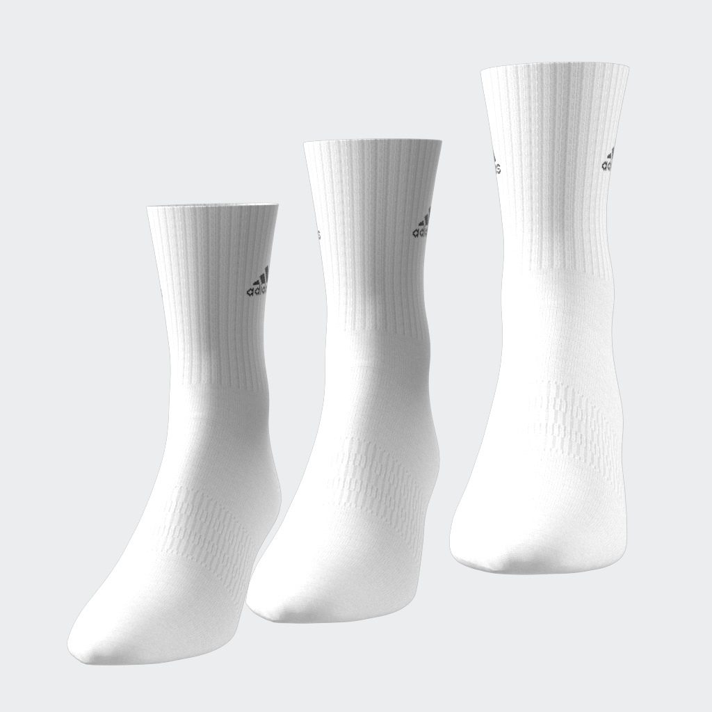 Adidas 3 Pack Sokkar Hvítir - Image 2