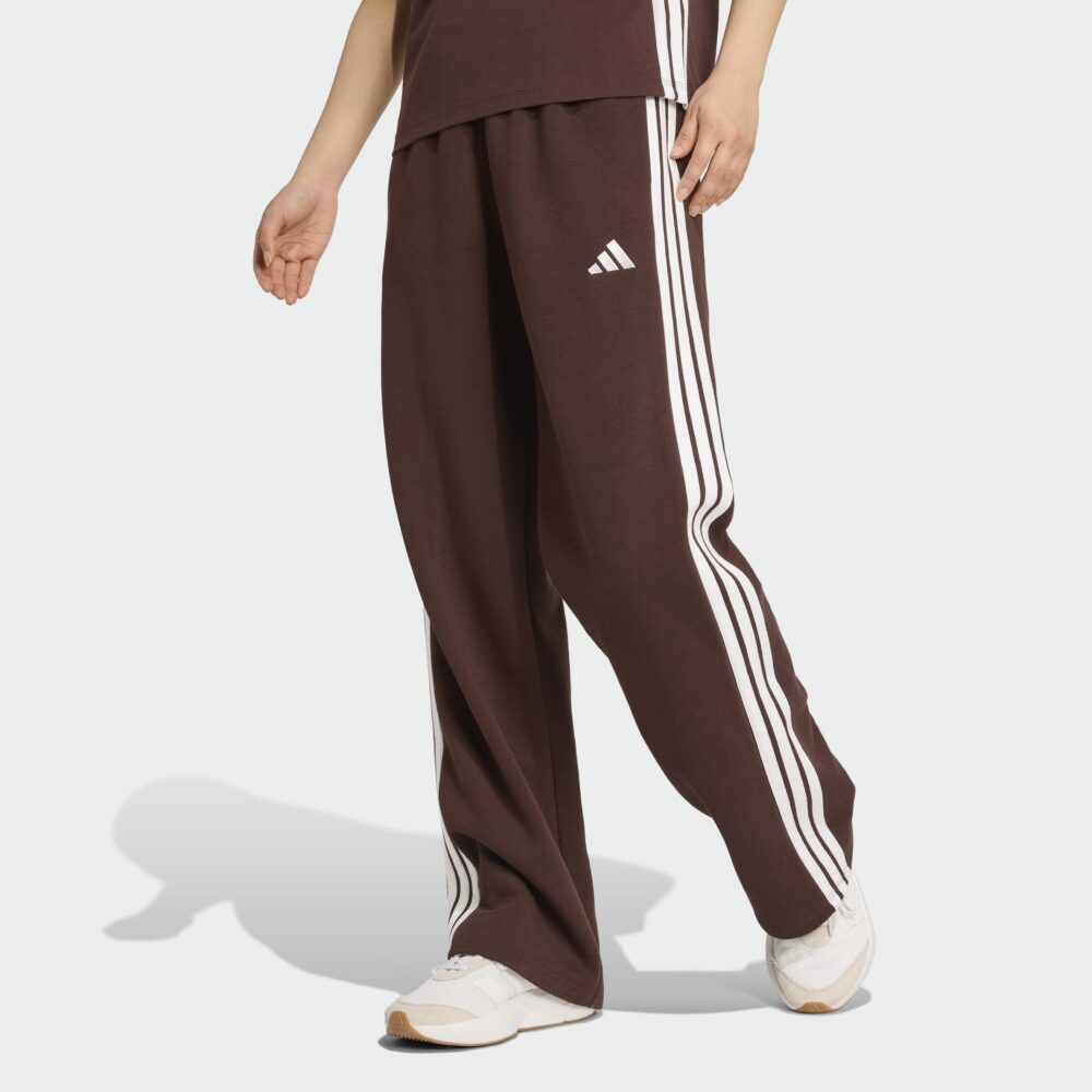 Adidas W 3 Stripes FL Open Hem Pant Brúnar