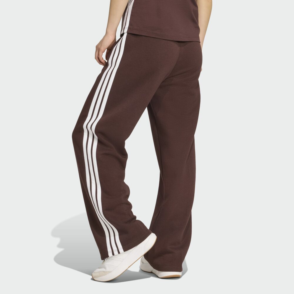 Adidas W 3 Stripes FL Open Hem Pant Brúnar - Image 4