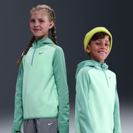 Nike Older Kids Therma-FIT 1/4-Zip Top Græn