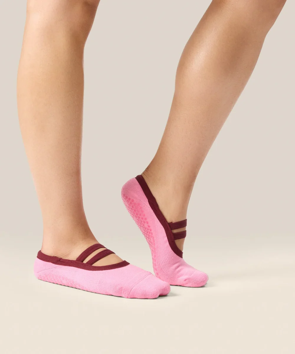 MoveActive Gripsokkar Bleikir Ballet Non Slip Grip Socks - Rosa - Image 2