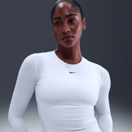 Nike One Fitted Womens Dri-FIT Long-Sleeve Top