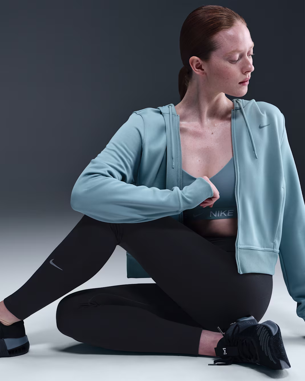 Nike One Womens Therma-FIT High-Waisted Full-Length Leggings - Image 3