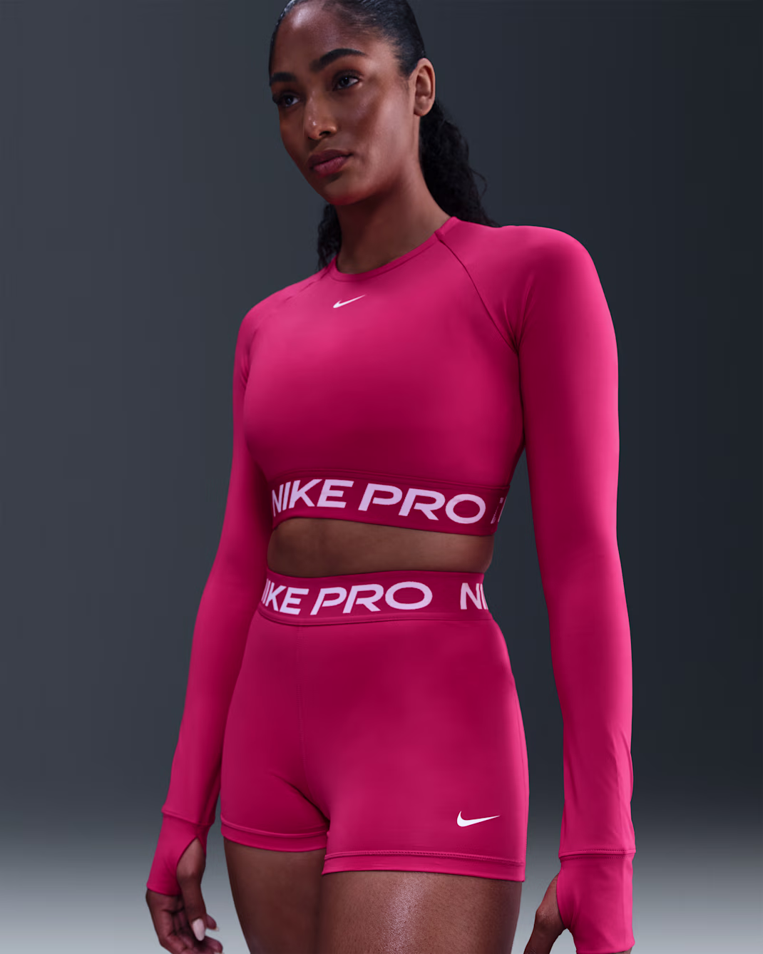 Nike Pro Womens 8cm (approx.) Shorts Bleikar - Image 6