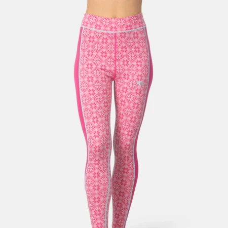 Kari Traa Rose 100% Merino ull High Waist Buxur Dömu bleikur