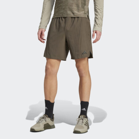 Adidas herra stuttbuxur Green Designed for Training Workout Shorts