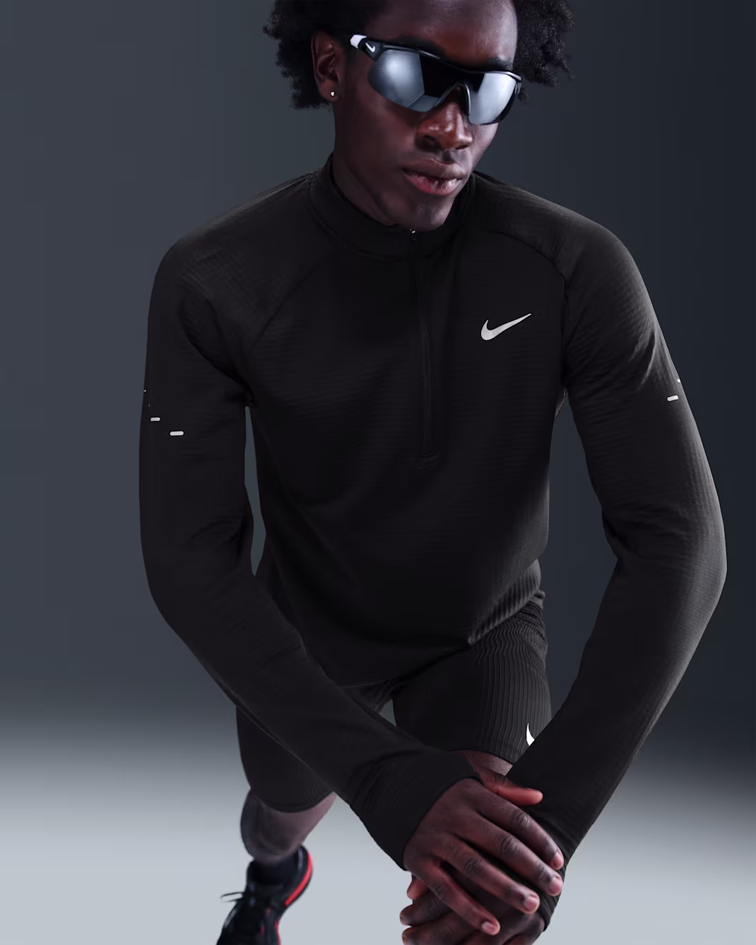 Nike Stride Mens Therma-FIT Repel Winterized 1/2-Zip ...