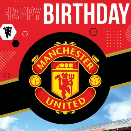 Manchester United Afmæliskort