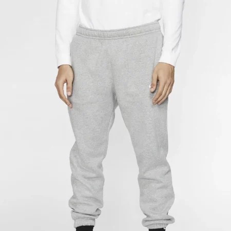 NIKE CLUB GRÁAR JOGGINGBUXUR M/TEYGJU
