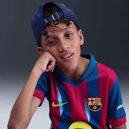 Nike FC Barcelona 2025/26 Stadium Fourth Big Kids Nike Dri-FIT Soccer Replica Jersey