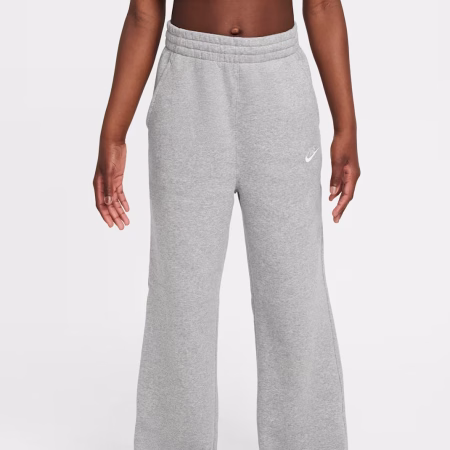 Nike Sportswear Club Fleece Wide-Leg Trousers Grey – Beinar barnastærð
