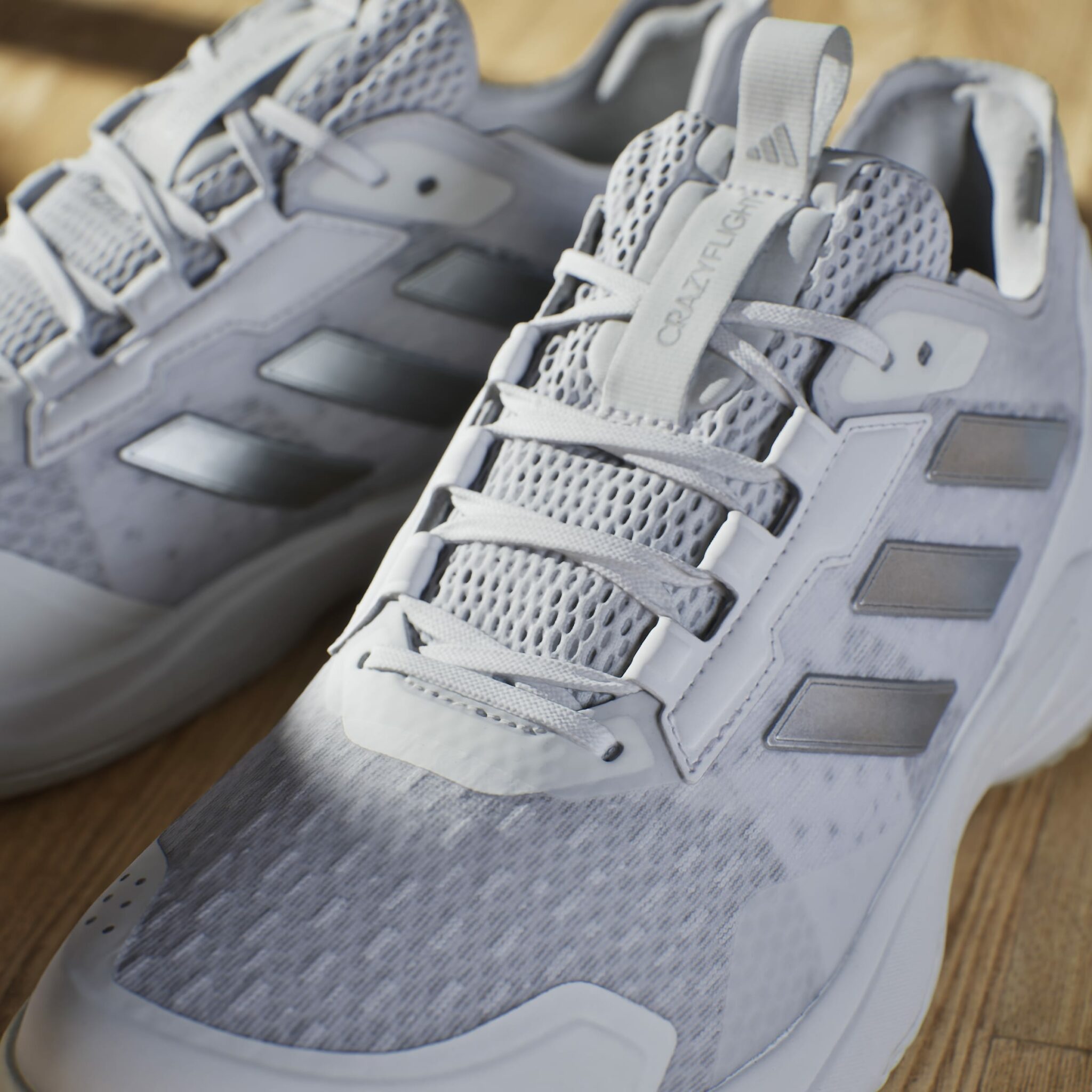 ADIDAS CRAZYFLIGHT 6 INDOOR SHOES HVÍTUR - Image 4