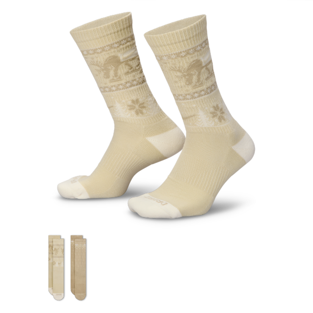 Nike Everyday Plus Cushioned Sokkar - ´Winter Wonderland Beige 2pck