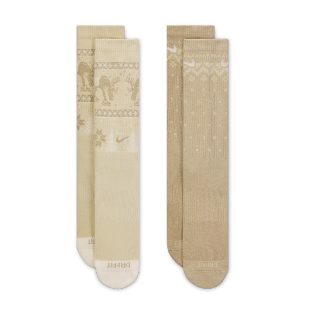 Nike Everyday Plus Cushioned Sokkar - ´Winter Wonderland Beige 2pck - Image 3