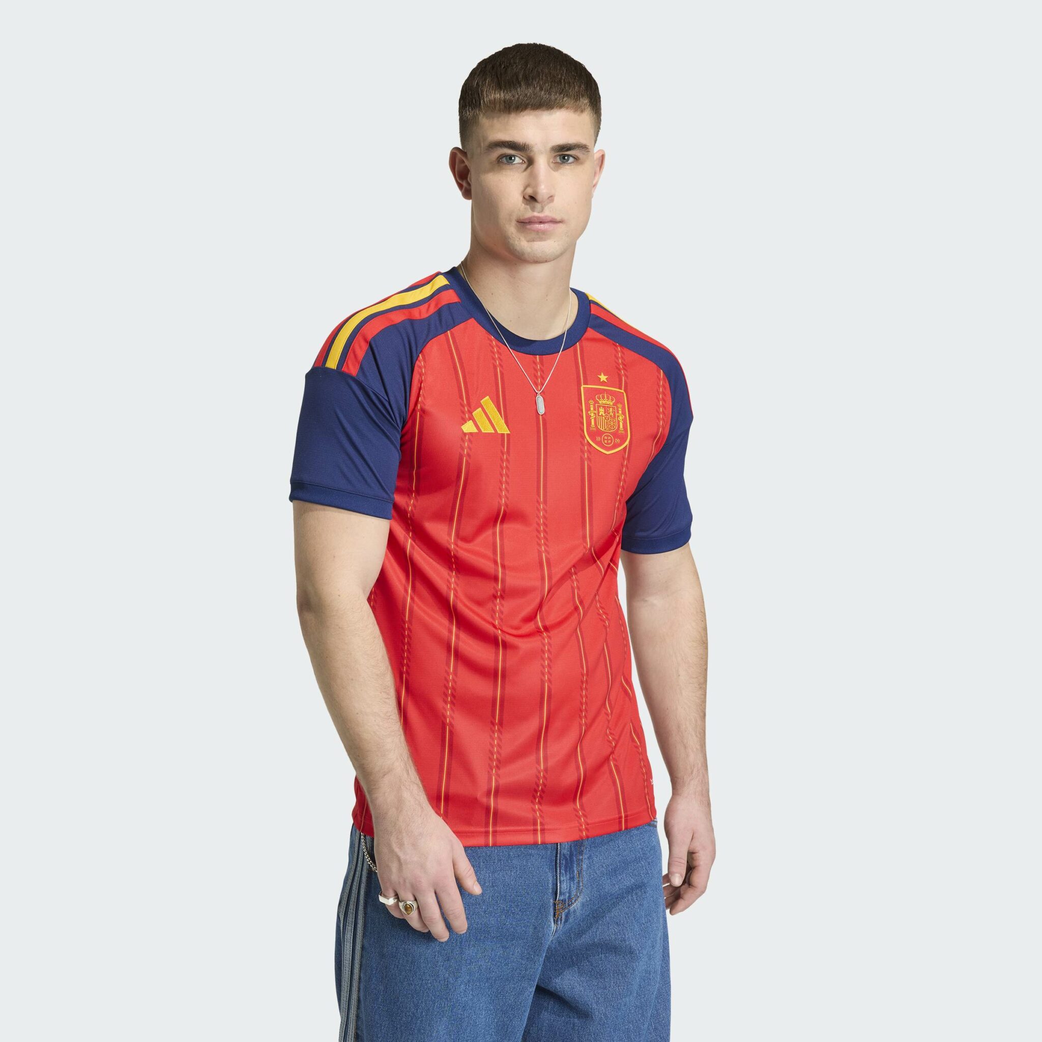 Adidas Spain 26 Home Jersey Adult. - Spánn - Image 4