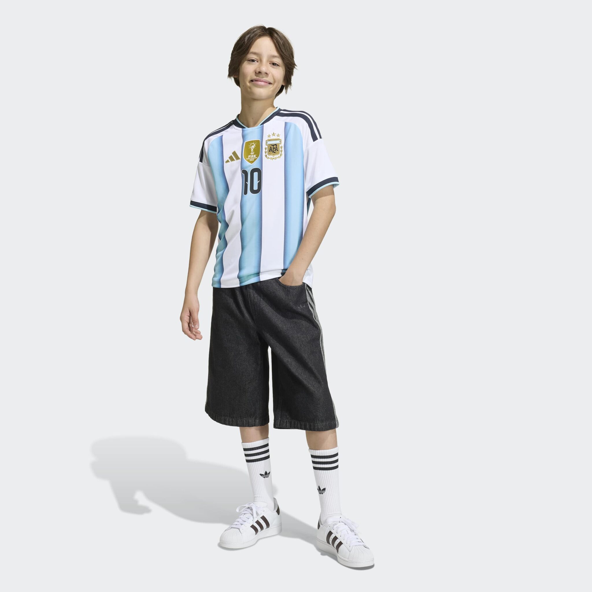Adidas Argentina 26 Home Kids Jersey - MESSI - Image 6