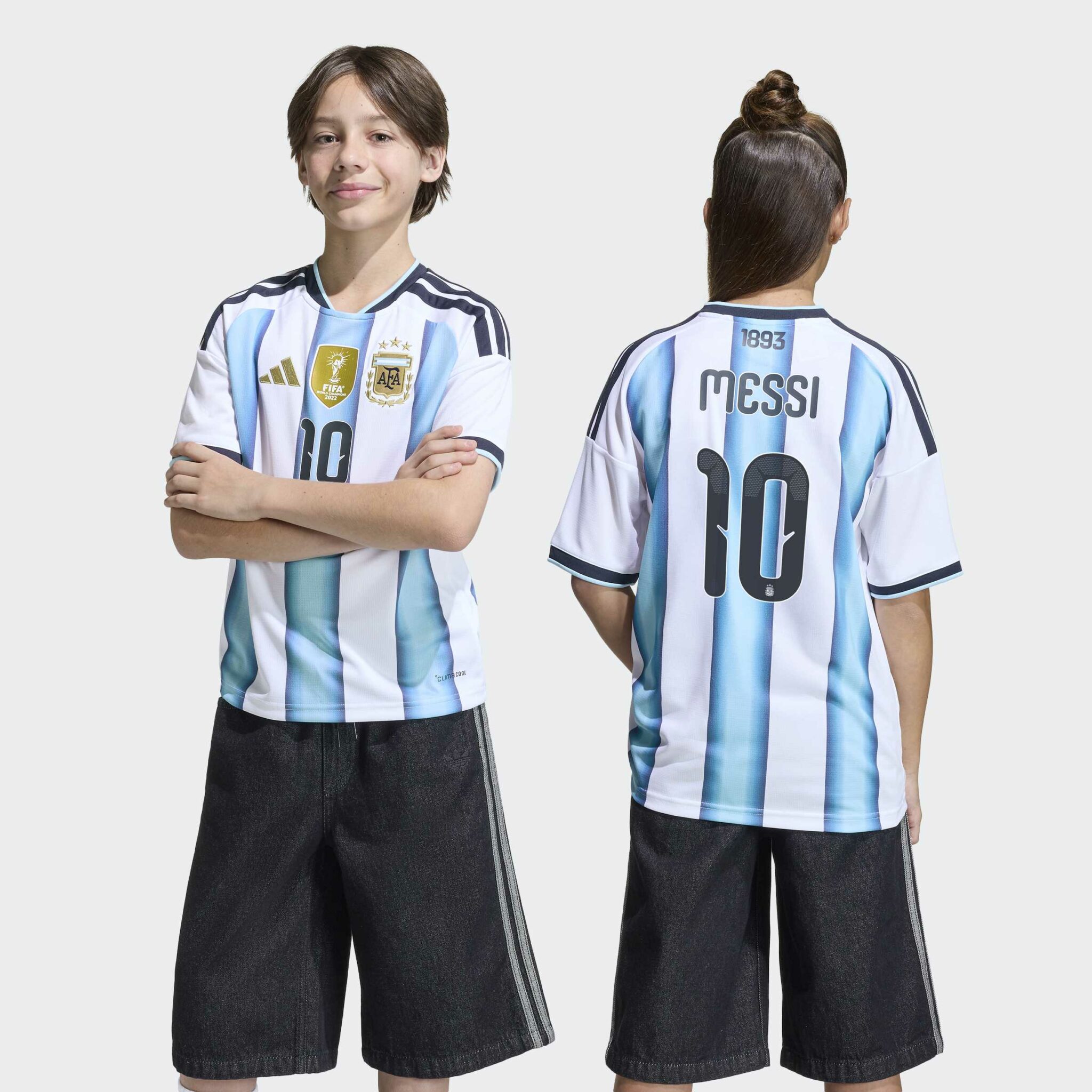 Adidas Argentina 26 Home Kids Jersey - MESSI