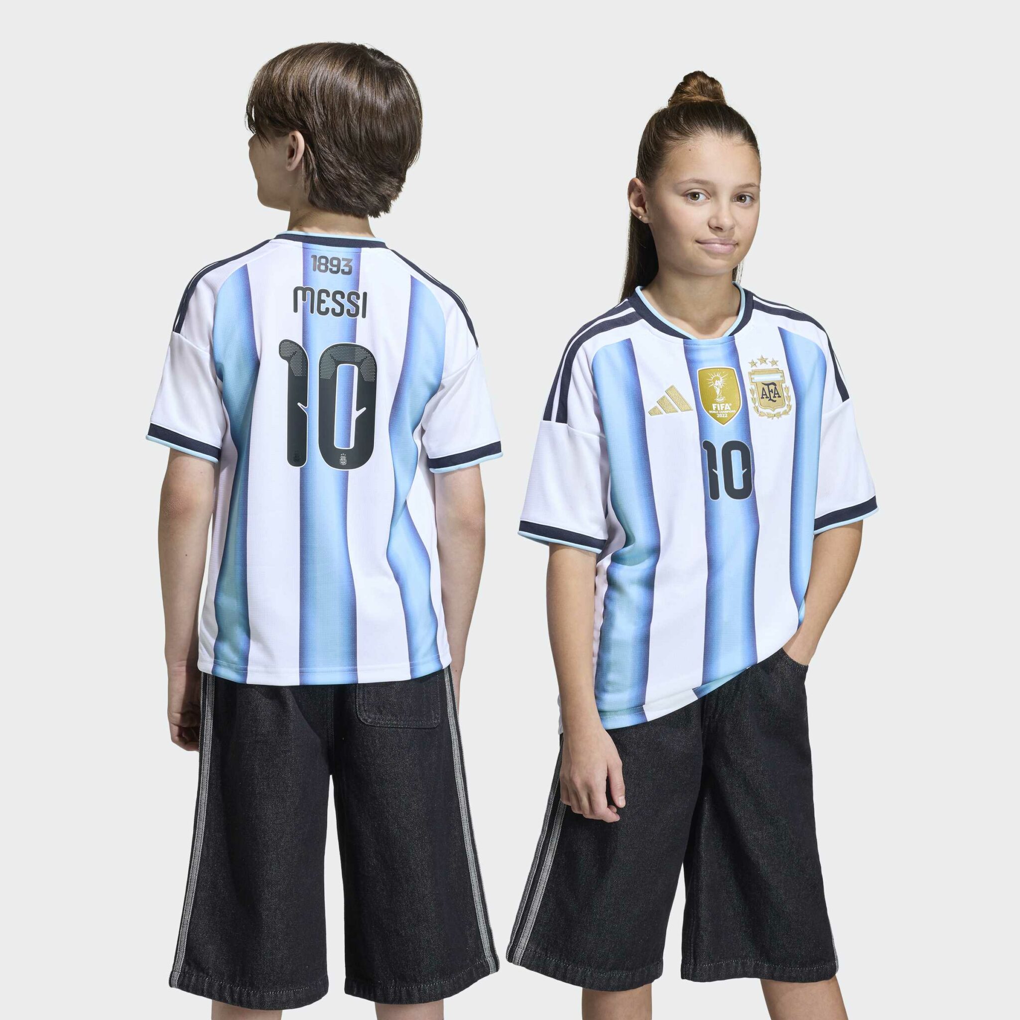 Adidas Argentina 26 Home Kids Jersey - MESSI - Image 2