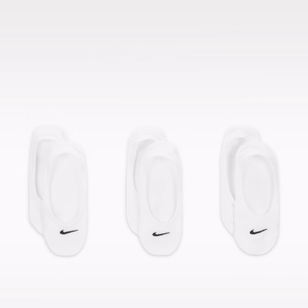 Nike Everyday Lightweight Sokkar Hvítir