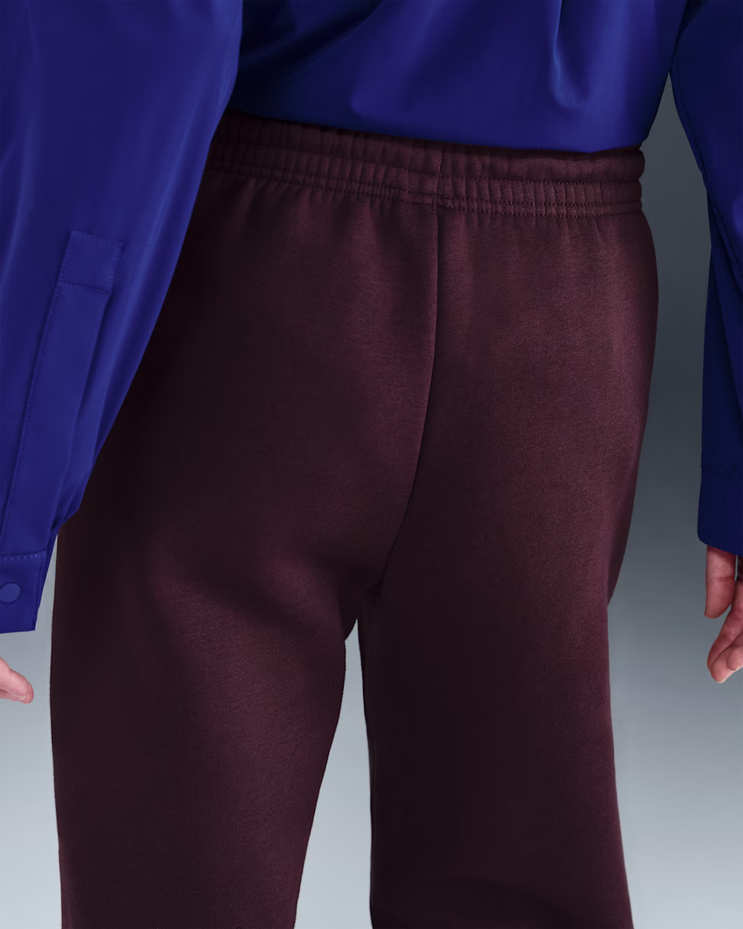 Nike Sportswear Phoenix Fleece Womens High-Waisted Wide-Leg Pants Burgundy Crush/Sail - Image 5