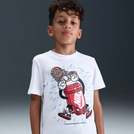 Nike Sportswear Older Kids T-shirt Barna Hvítur