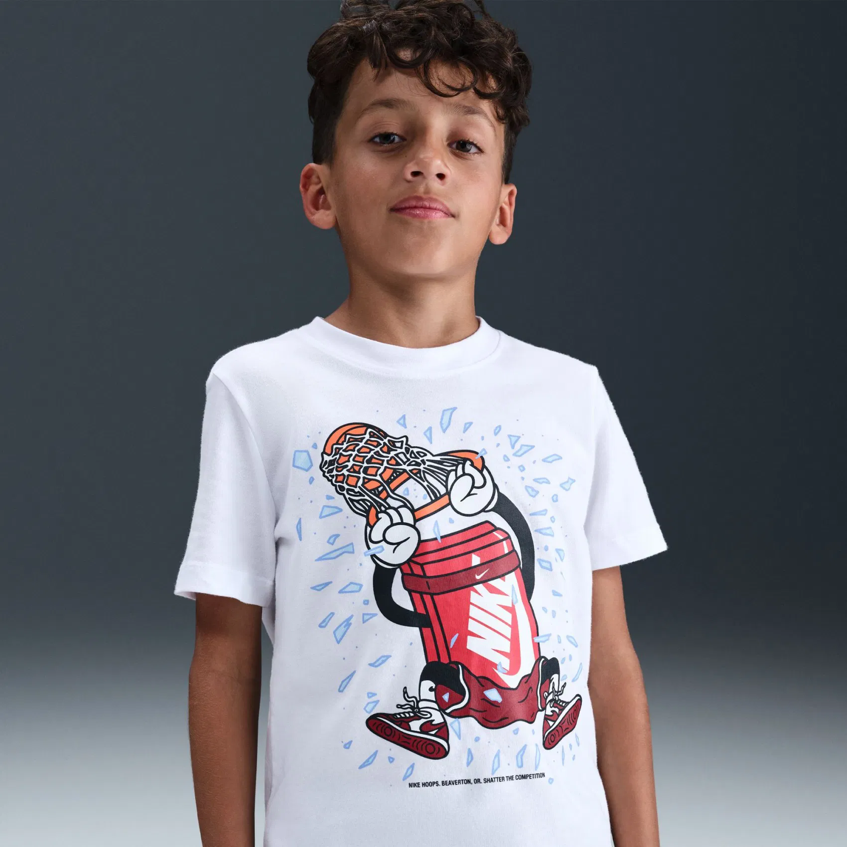 Nike Sportswear Older Kids T-shirt Barna Hvítur