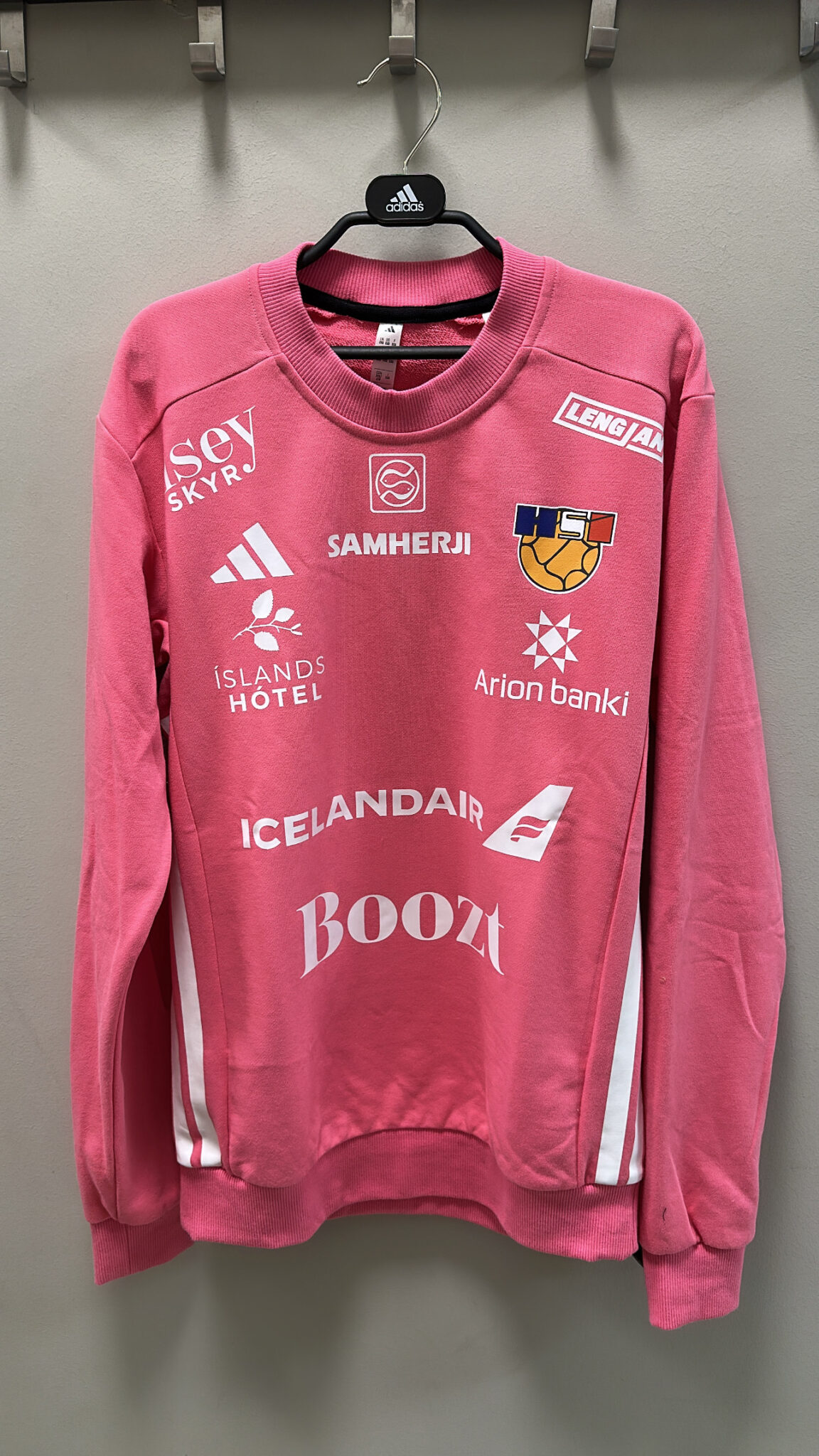 ADIDAS HSÍ HANDBOLTA MARKMANNSPEYSA BLEIK - Image 2