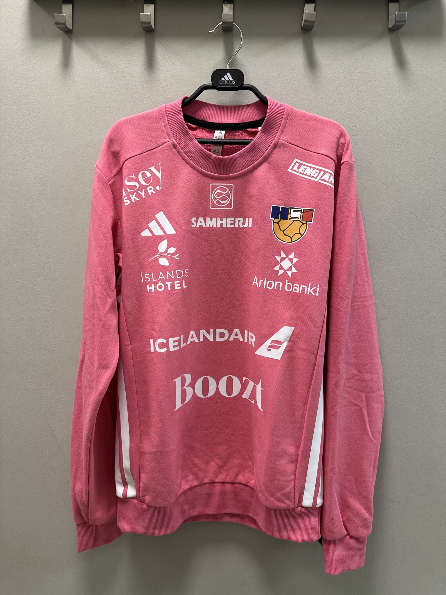 ADIDAS HSÍ HANDBOLTA MARKMANNSPEYSA BLEIK - Image 5