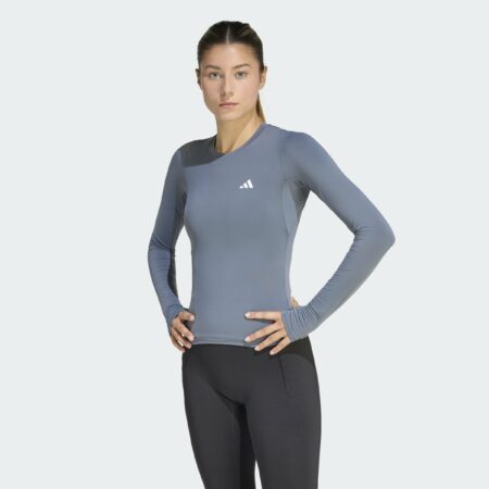 Adidas Womens Long Sleeve Jersey Power Essentials Workout Contour