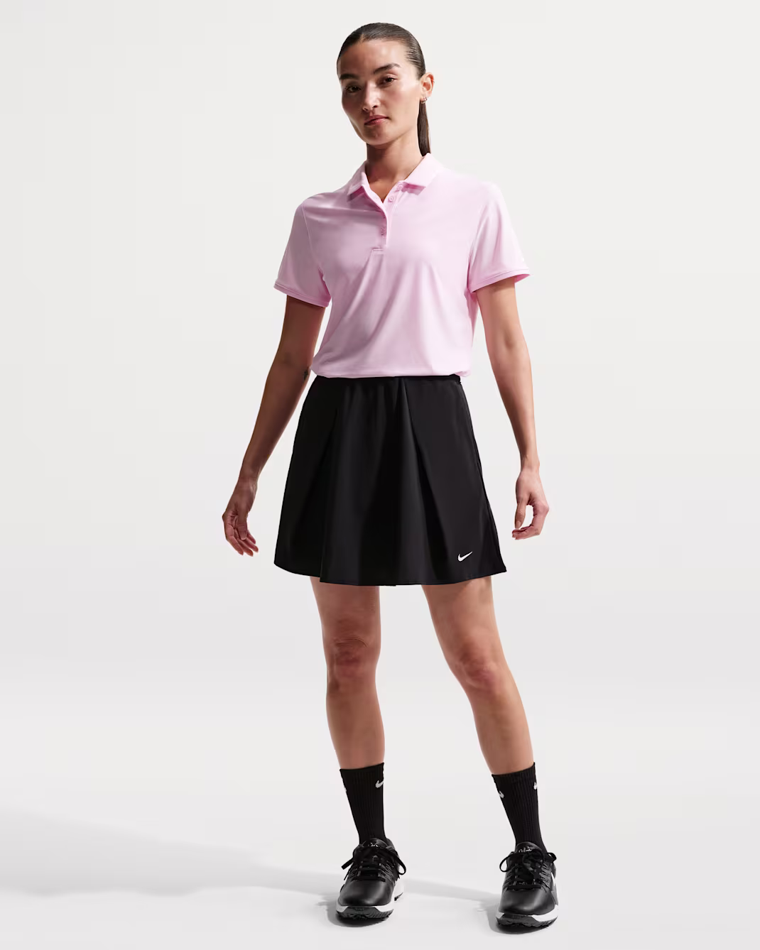 Nike Victory Womens Dri-FIT Short-Sleeve Golf Polo Bleikur - Image 2