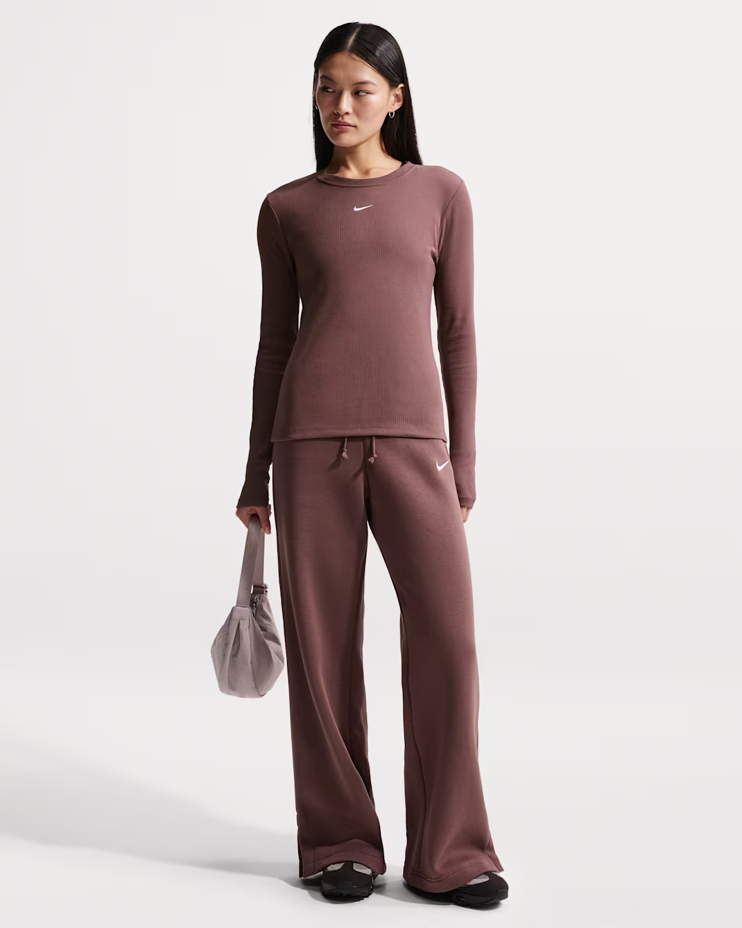 NIKE WOMENS LONG SLEEVED RIB - Image 3