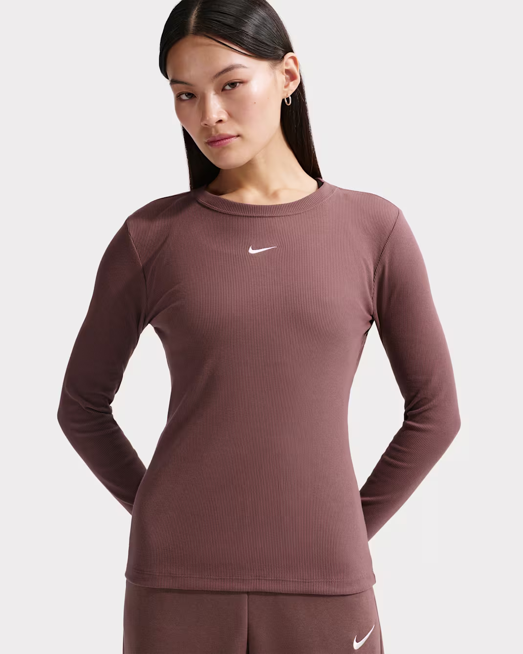 NIKE WOMENS LONG SLEEVED RIB - Image 2