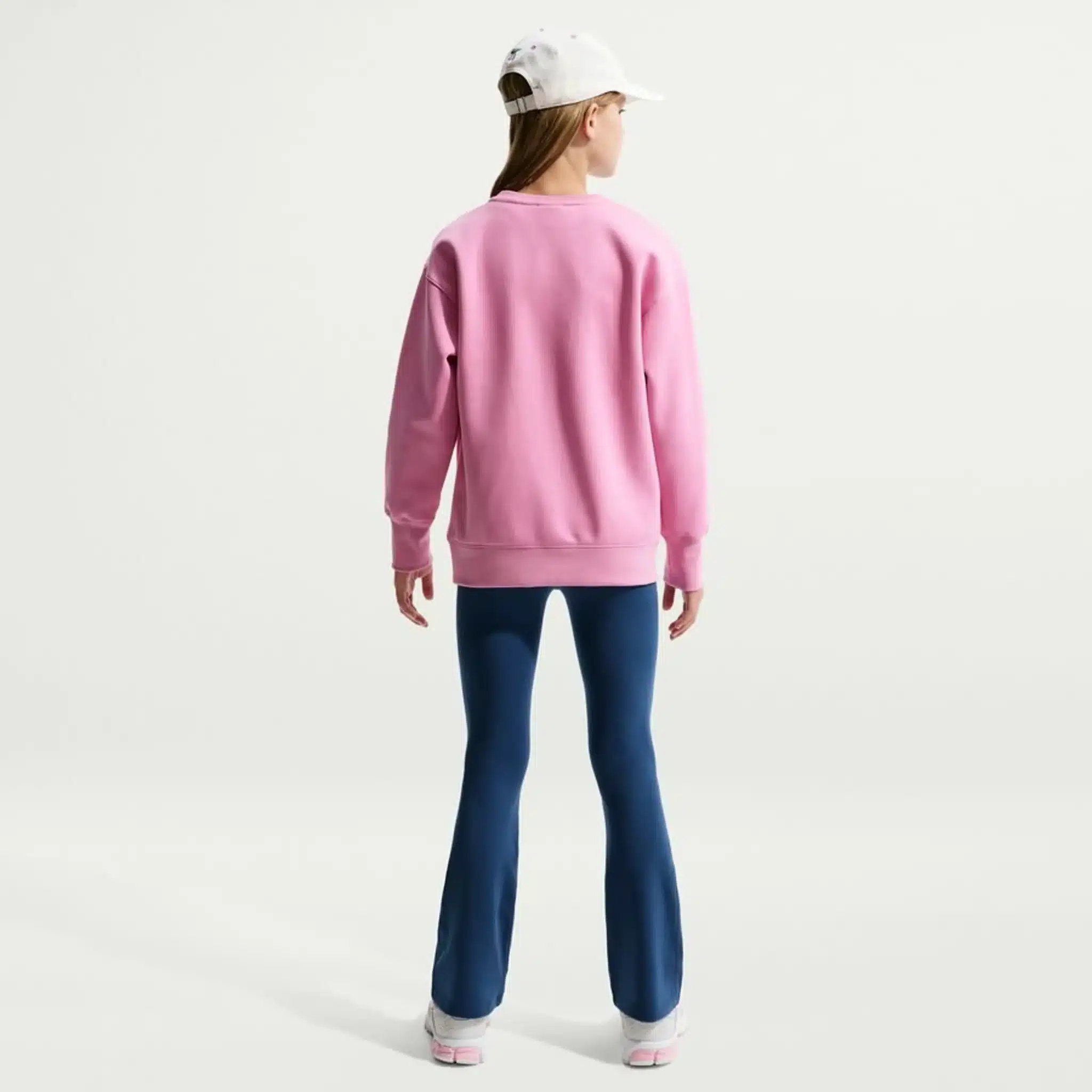 Nike Girls High-Waisted Flared Leggings - blátt - Image 4